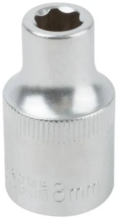 Головка торцевая 8мм 6-гранная 1/2" CrV FIT 62038
