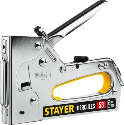 Степлер тип 53 (4-14мм)/13/300 стальной рессорный STAYER HERCULES-53 31519