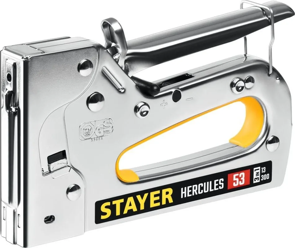 Степлер тип 53 (4-14мм)/13/300 стальной рессорный STAYER HERCULES-53 31519