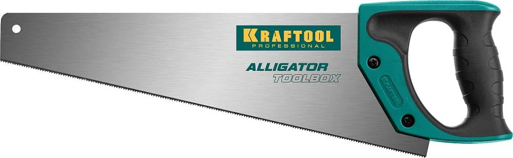 Ножовка по дереву 350мм, шаг 13, KRAFTOOL Alligator Toolbox 15227-35