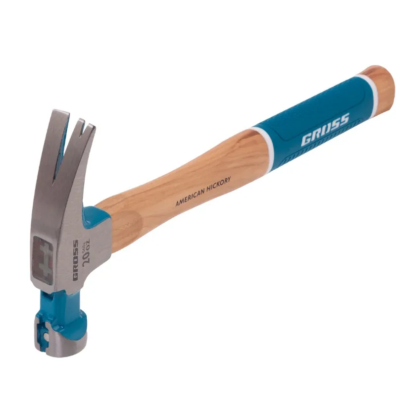 Молоток-гвоздодер,560 г магнит, обрезиненная рукоятка AMERICAN HICKORY GROSS 10419