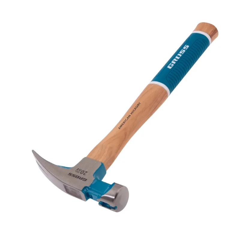 Молоток-гвоздодер,560 г магнит, обрезиненная рукоятка AMERICAN HICKORY GROSS 10419
