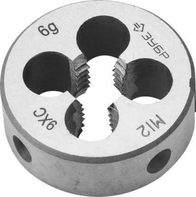 Плашка М12*1,75мм ЗУБР Мастер 4-28022-12-1.75