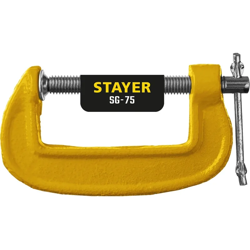 Струбцина G-образная 75мм STAYER 3215-075