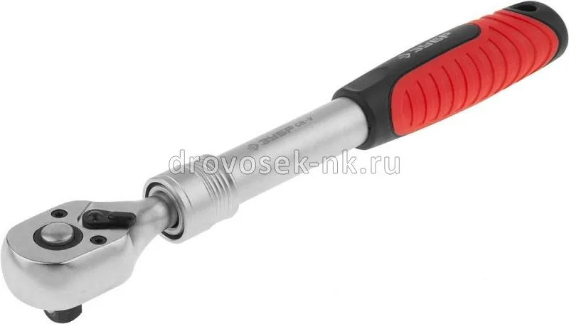Ключ-трещотка 3/8" 72зуб. телескопическая 220-320мм ЗУБР Эксперт 27732-3/8
