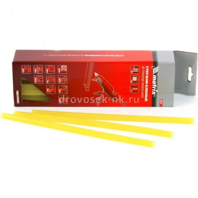 Стержни клеевые 11*300мм желтые MATRIX 930743