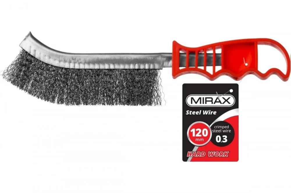 Щетка по металлу пластмассовая ручка MIRAX 35112-2