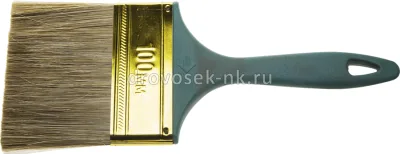 Кисть ЗУБР 100мм КП-14" плоская, смешанная щетина, пластмассовая рукоятка 4-01014-100
