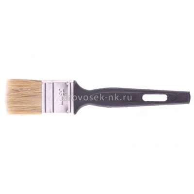 Кисть флейцевая "Стандарт", 35*6, натуральная щетина, пластиковая ручка// Сибртех