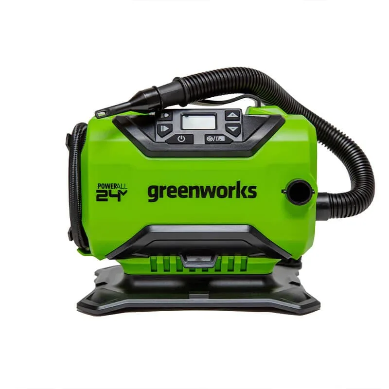 Компрессор автомобильный аккумуляторный Greenworks ACG301 (24В/12В, без АКБ и ЗУ) 3400807