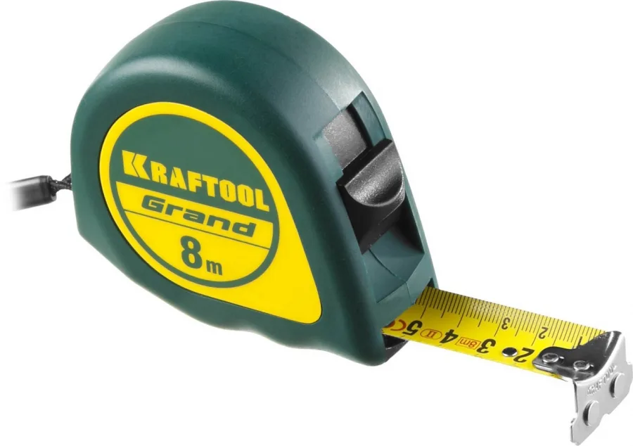 Рулетка 8м*25мм KRAFTOOL Grand 34022-08-25