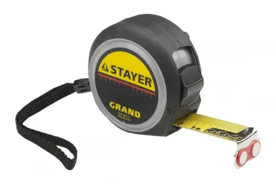 Рулетка 3м*16мм с 2-х сторонней шкалой STAYER Grand 3411-03-16
