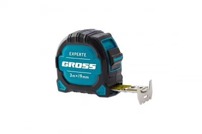 Рулетка Gross Experte 3*19мм двухкомпон корпус магнит двухстор разметка нейлон 32574