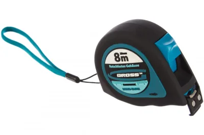 Рулетка 8м*25мм магн обрез зацеп Gross Ergonomisch 31104