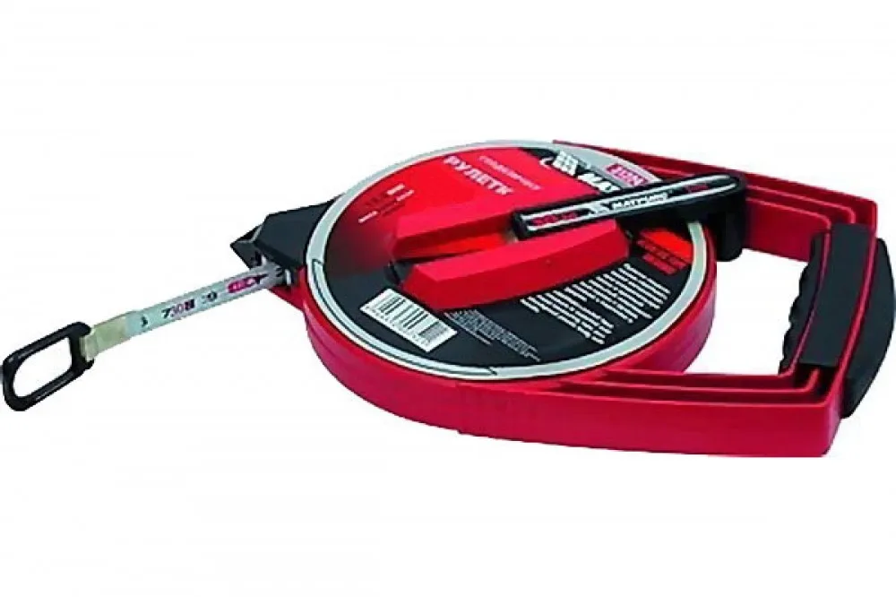 Рулетка геодезическая 50м*12,5мм метал. лента MATRIX MASTER 31226