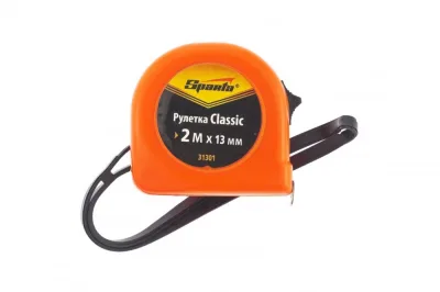 Рулетка Classic 2*13мм пластик корпус Спарта 31301
