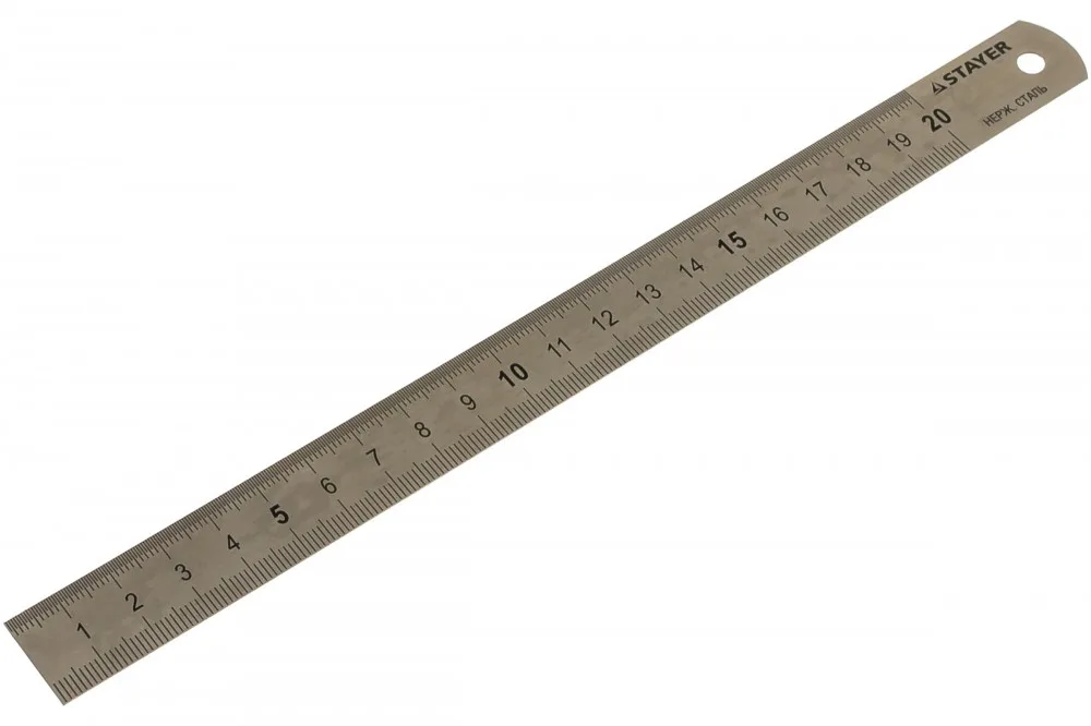 Линейка из нерж стали 2-х сторонняя STAYER PROFI 0,2М 3427-020_z01