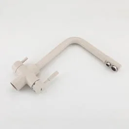 Смеситель для кухни с встроенным фильтром молочный FRAP F4352-24
