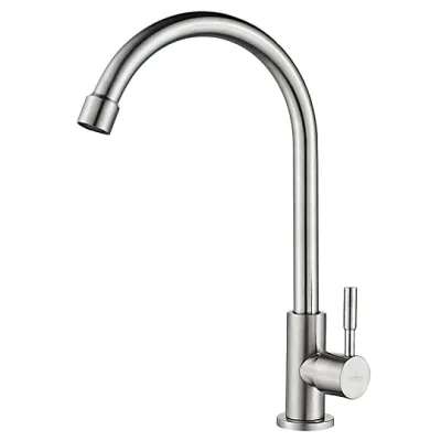 Смеситель для кухни Моно из нерж. стали LEDEME L74195