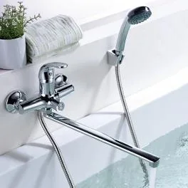 Смеситель для ванны с длинным изливом LEDEME L2235