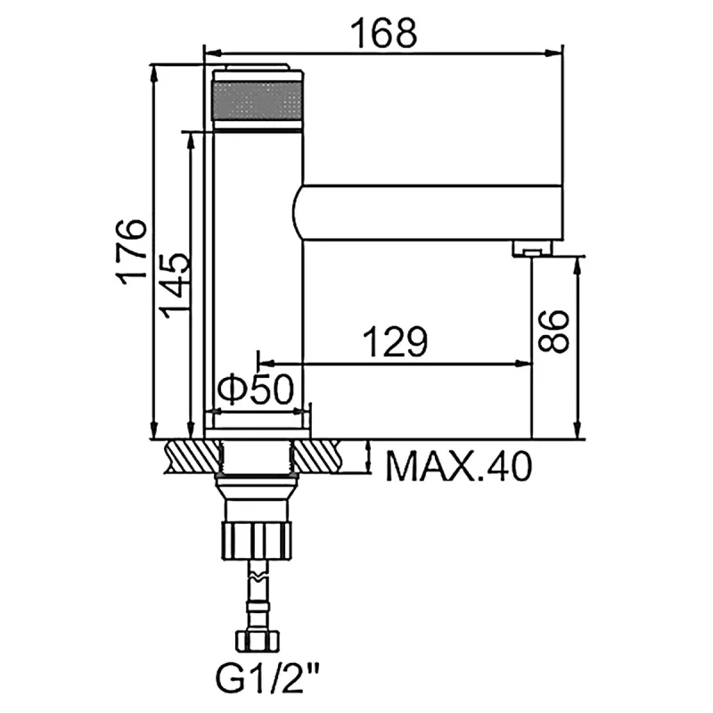 Смеситель для умывальника LEDEME L1076Y