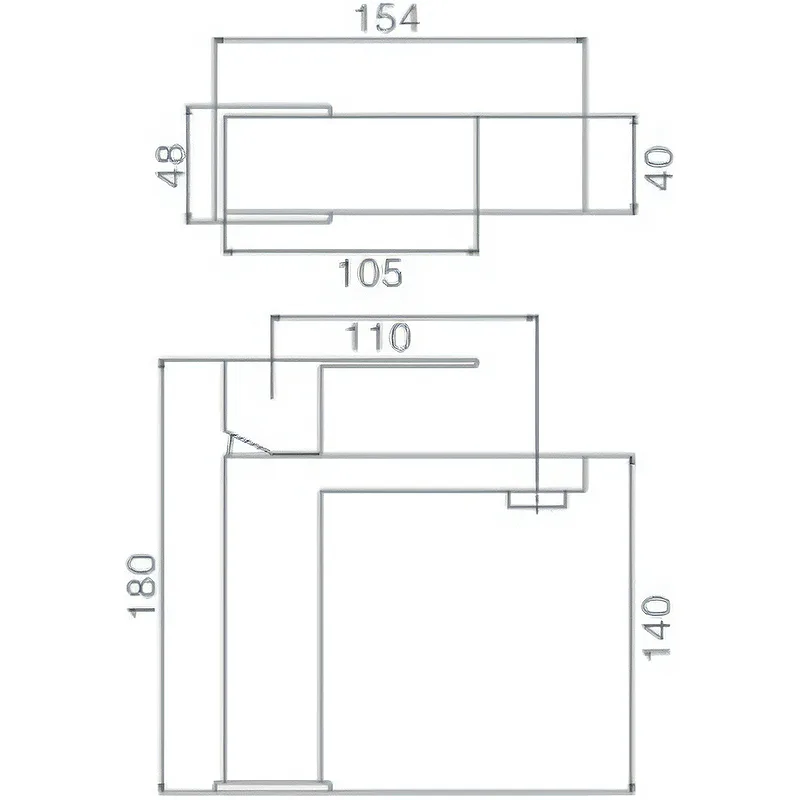 Смеситель для раковины с гайкой HAIBA HB10803-2