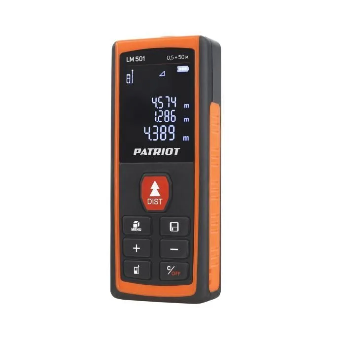 Дальномер лазерный PATRIOT LM 501 (50м) 120201501