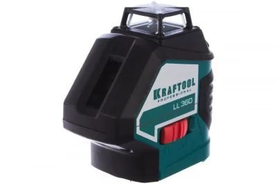 Нивелир лазерный LL360, KRAFTOOL 2*360 (20м/70м, IP54,+/-0,2мм) в короб. 34645
