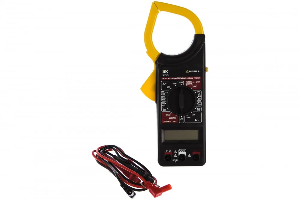 Мультиметр Клещи токоизм Expert 266 IEK TCM-1S-266