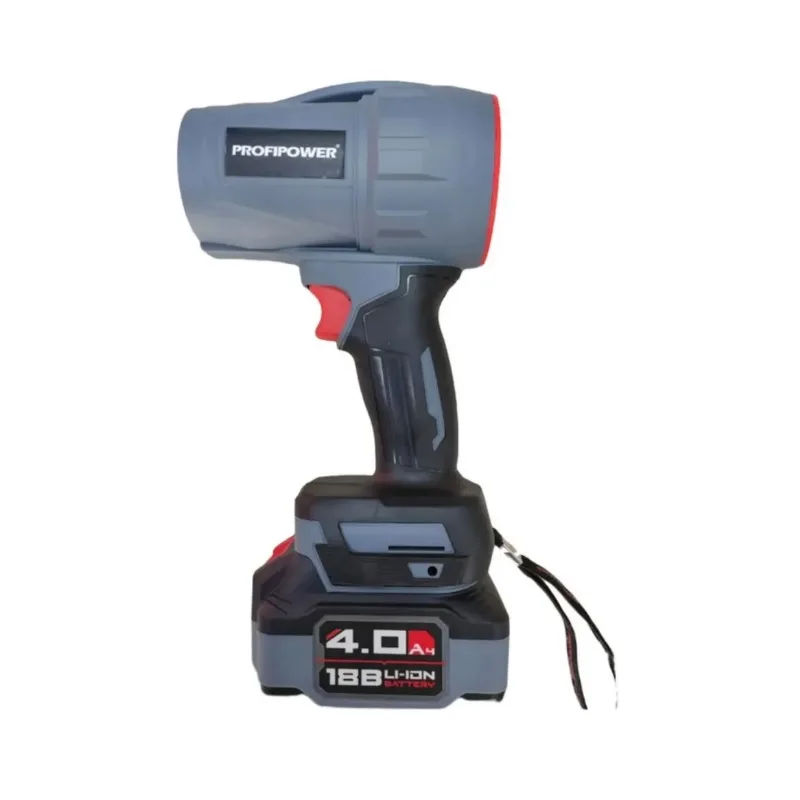 Воздуходувка аккумуляторная бесщет. ProfiPower Tornado DWDUB-18V E0225 (18В, Li-Ion АКБ 1*4Ач, ЗУ)