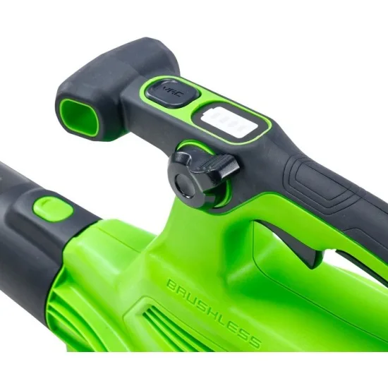 Воздуходув-пылесос садовый аккум. Greenworks GD40BVIIK4 (40V, c 1хАКБ 4Ач и ЗУ) 2406907UB