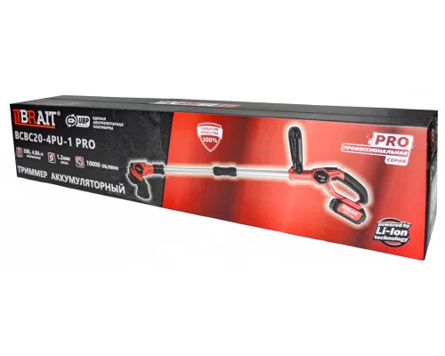 Триммер аккумуляторный BRAIT BCBC20-4PU PRO (20В, 4,0Ач) 21.01.221.101