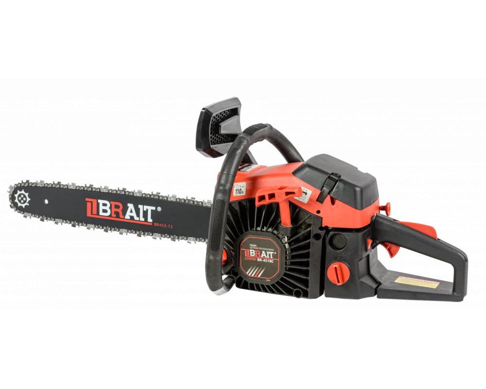 Бензопила BRAIT BR 45-18C ("18" 0,325 1,5 72зв 2,5л.с., легкий пуск)