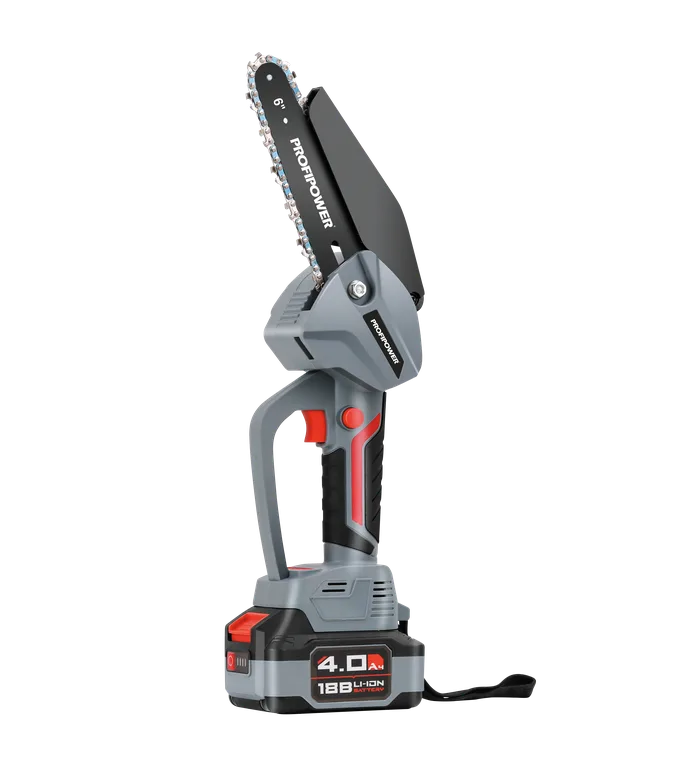 Пила цепная акк бесщеточная ProfiPower MKGST-18V (Li-on, 1*4Ач, 6", 15см, 1/4", 28зв.) E0097