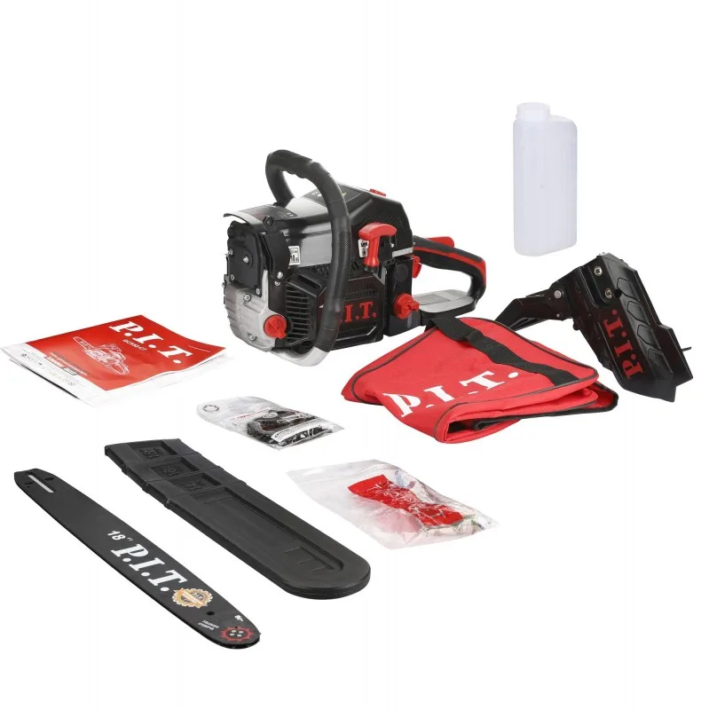 Бензопила P.I.T. GCS52-C7 (18"/450мм, 2.2кВт, 52см³, хром.цил.,легкий старт,маслонасос)