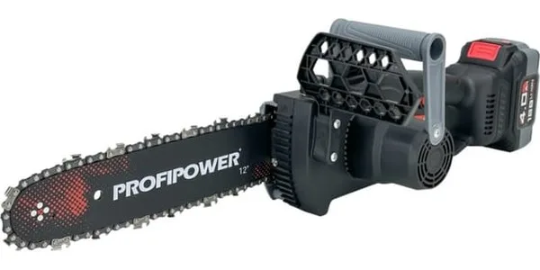 Пила цепная акк бесщеточная ProfiPower MKDUC-20V (Li-on 1*4Ач, 12", 0-4500об/мин, ЗУ, коробка) E0114