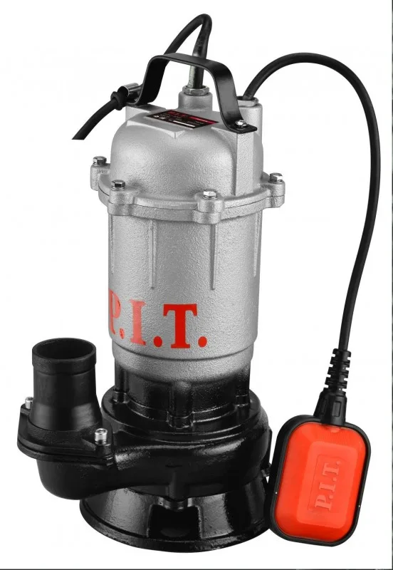 Насос фекальный P.I.T PSW750-W (750Вт, напор 16м, произ-ть 166л/мин, чугун, поплав. выкл.)