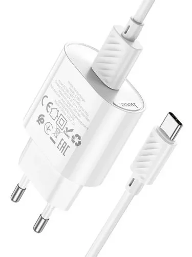 Комплект СЗУ hoco C109A PD20Вт+QC3.0 каб. C-C белый 916-336
