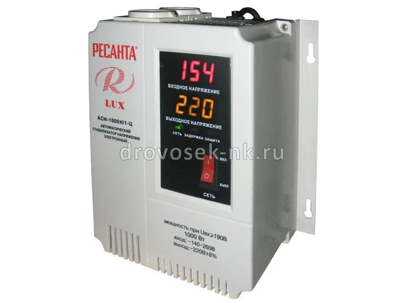 Стабилизатор напряжения Ресанта АСН-1000 Н/1-Ц LUX 63/6/14