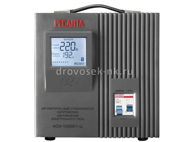 Стабилизатор напряжения Ресанта АСН-10000/1-Ц 63/6/8