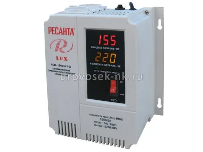 Стабилизатор напряжения Ресанта АСН-1500Н/1-Ц LUX 63/6/20