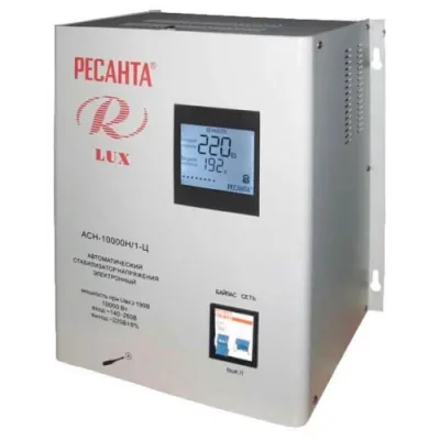 Стабилизатор напряжения Ресанта АСН-10000 Н/1-Ц LUX