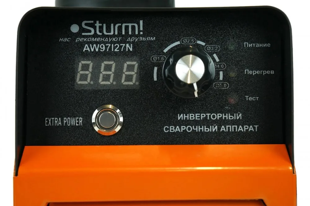 Сварочный инвертор Sturm AW97I127N (70 А,IGBT инвертор, напр 160-260 В, защита IGBT)