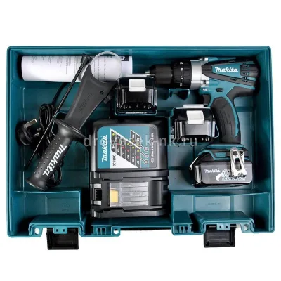 Дрель аккумуляторная Makita DHP458RFE (18В,3 Ач)