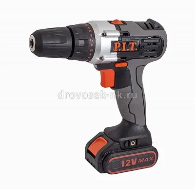 Дрель аккумуляторная P.I.T. PSR 12-C7 МАСТЕР (12В, 2 Li акк.1,5Ач,2 ск,25Нм)