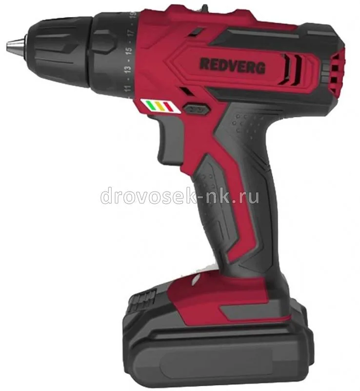 Дрель аккумуляторная RedVerg RD-SD18L/2Y