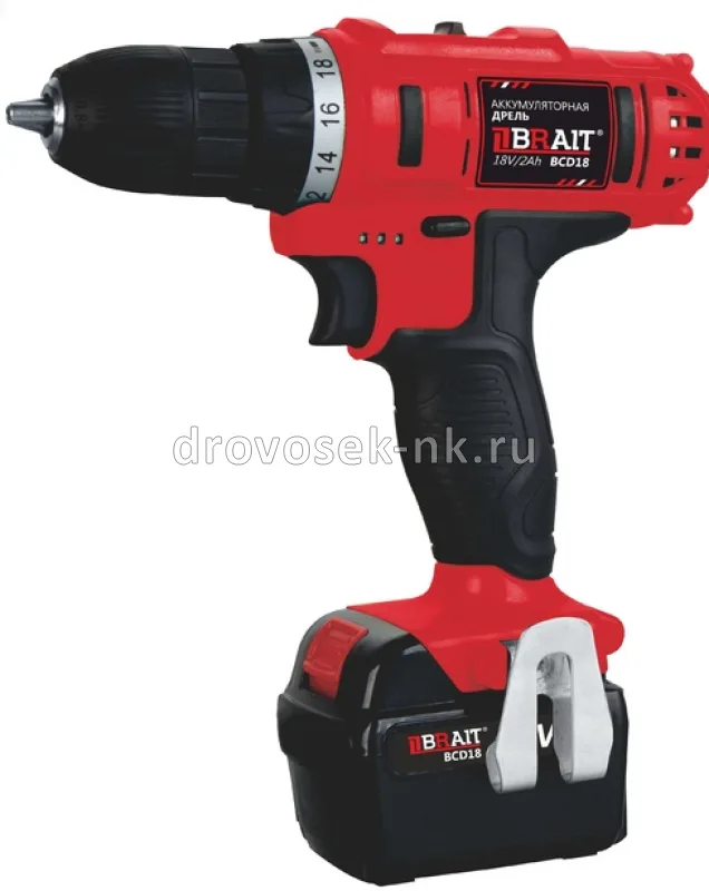 Дрель аккумуляторная BRAIT BCD18