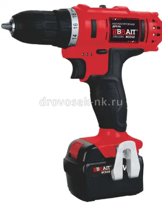Дрель аккумуляторная BRAIT BCD18
