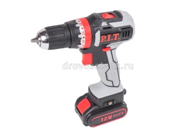Дрель аккумуляторная P.I.T PID03001-12M2/BL (12Вт 1,5Ah 28Нм ударн, б/щ)