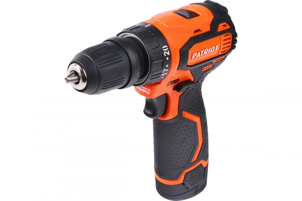 Дрель аккумуляторная PATRIOT BR369Li (12V,Li-ion 2акк*2,0Ач, 35Нм,кейс)